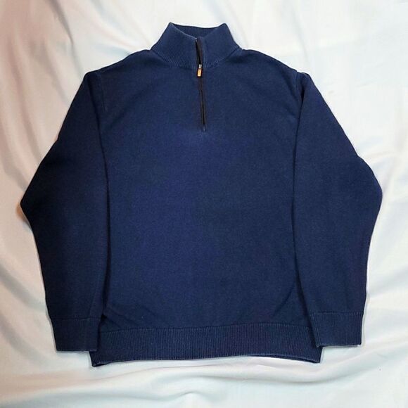 Men's Alan Flusser Soft Blue Sweater - Picture 1 of 10